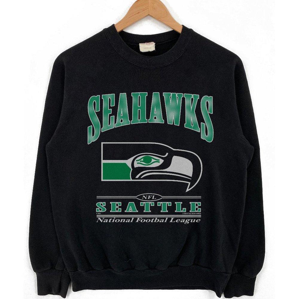 Vtg Retro 1987 Seattle Seahawks Caricature Shirt 90S Sweatshirt
